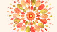 Kopie von Kopie von Orange Rot Wasserfarben Blumen Desktop Hintergrundbild (1)
